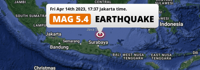 Gempa surabaya hari ini