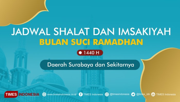 Waktu sholat surabaya hari ini