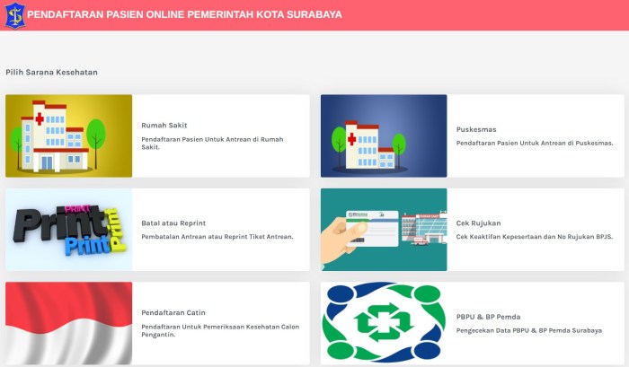 Daftar online puskesmas surabaya