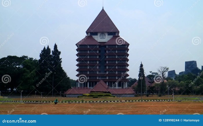 Kondisi gedung rektorat UIN Jakarta pasca kebakaran