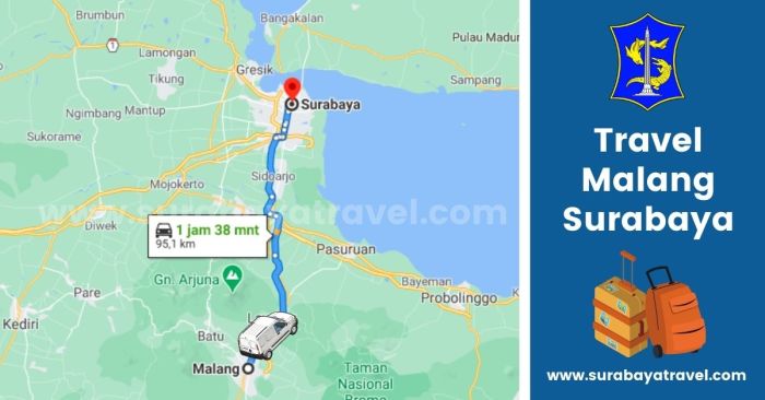 Daftar travel surabaya malang