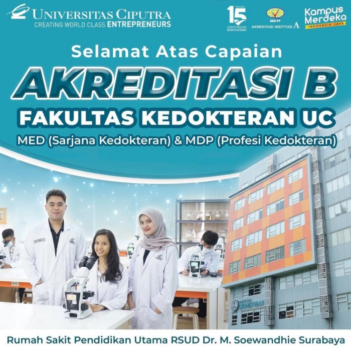 Akreditas pendidikan dokter pada pts surabaya