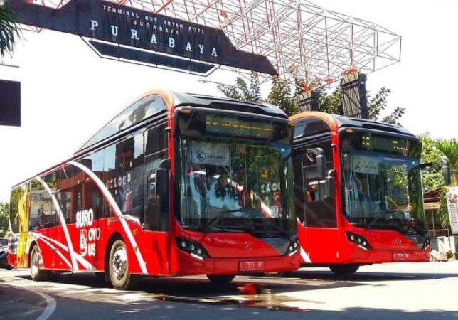 Bagaimana cara bayar bus trans surabaya