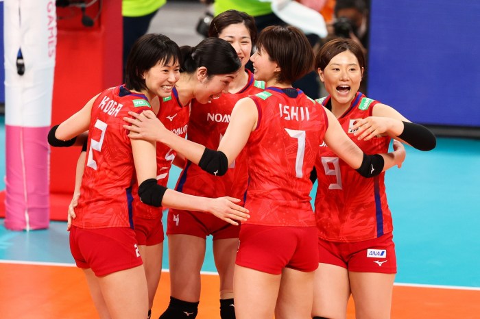 Volleyball match women dramatic hd history