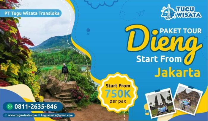 Paket wisata dieng dari surabaya